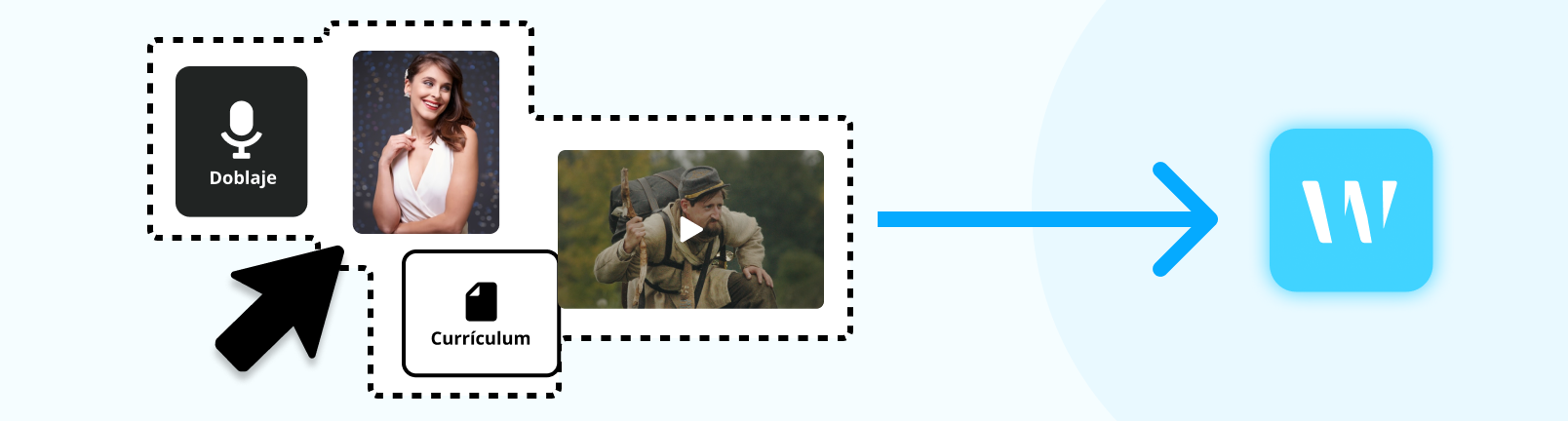 Upload materials step
