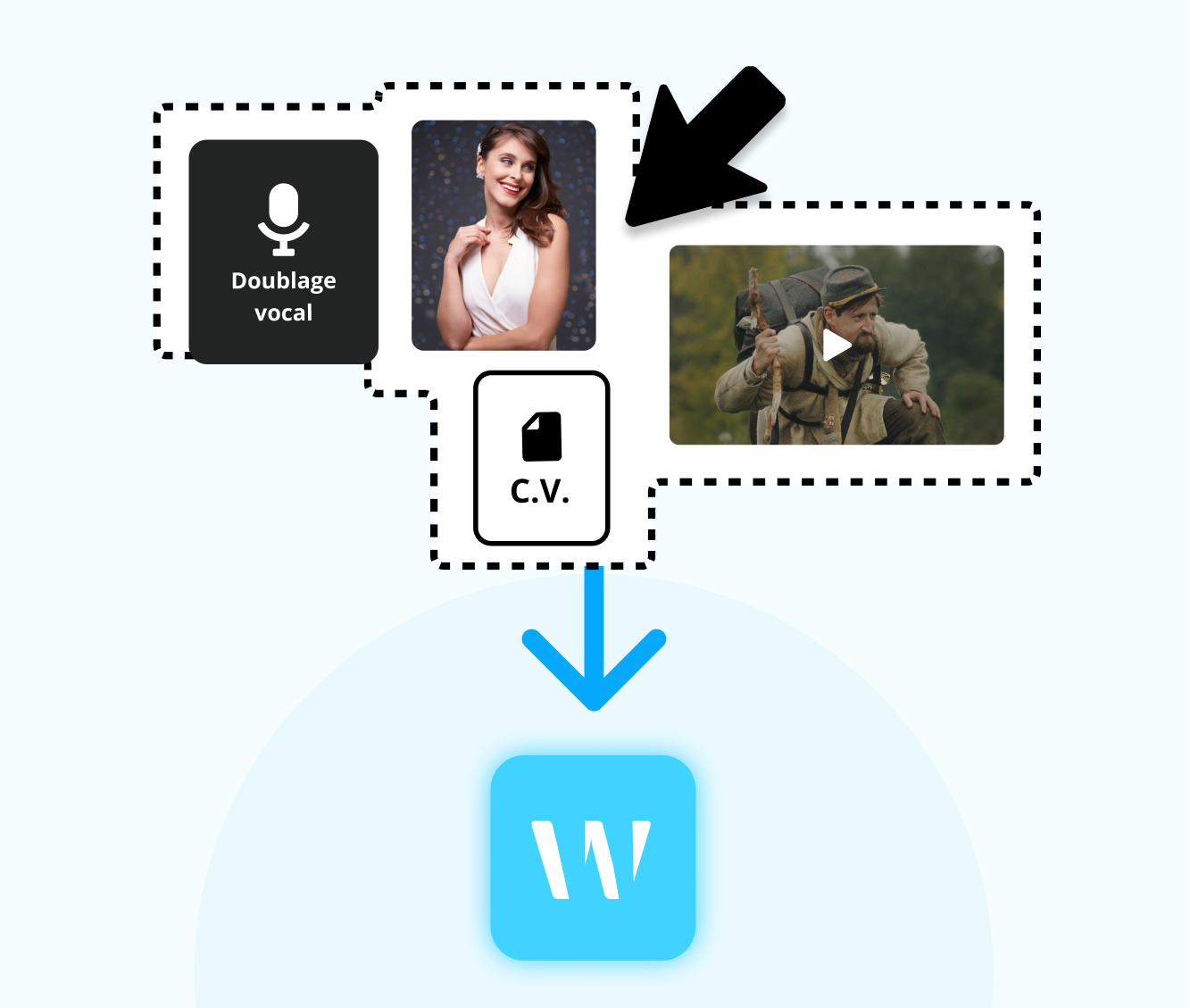 Upload materials step mobile